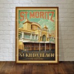 Art Print | St Moritz Ice Skating, St Kilda Art Print | St Moritz Ice Skating, St Kilda
